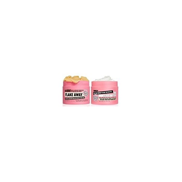 Soap & Glory Flake Away Lot de 2 gommages pour le corps 300 ml et beurre corporel 300 ml