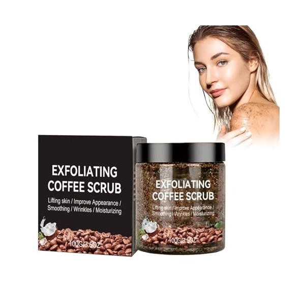 Exfoliant pour le corps, 100 g de café naturel exfoliant pour le corps, exfoliant pour le corps, crème exfoliante pour le cor