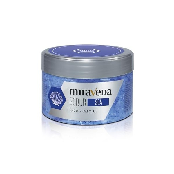 Miraveda by Italwax Gommage Sel de mer - 250ml - Soins hydratants et nourrissants pour les mains, les pieds et le corps​