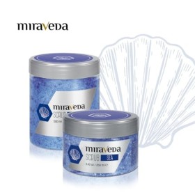 Miraveda by Italwax Gommage Sel de mer - 250ml - Soins hydratants et nourrissants pour les mains, les pieds et le corps​