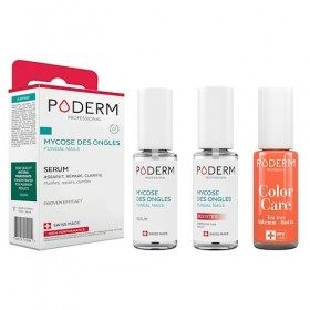 PODERM - LOT 3 PRODUITS | MYCOSE ONGLE TRAITEMENT PURIFIANT + BOOSTER - 2 Best Sellers pour soigner les ongles jaunes et abim