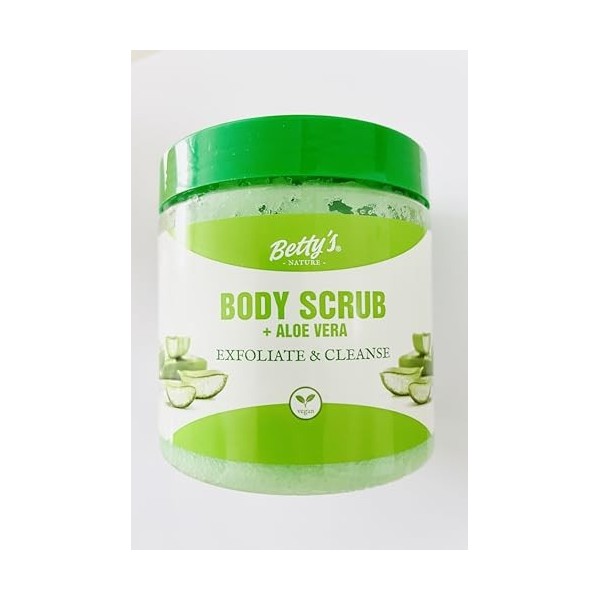 Gommage pour le corps Bettys Nature Exfoliant et nettoyant à lAloe verra