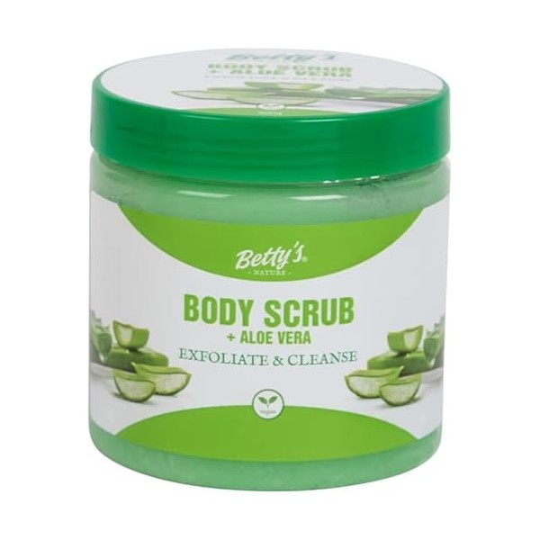 Gommage pour le Corps Bettys Nature avec Aloe Vera, Exfoliant et Nettoyant