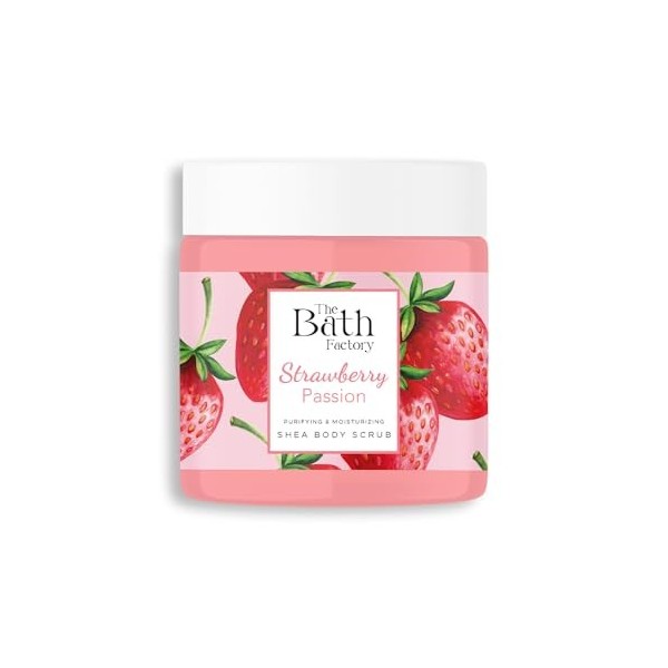 The Bath Factory, Scrubs pour le corps à la fraise au karité 300 g