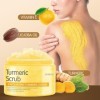 Trendyfave Gommage corporel au curcuma, exfoliant pour le corps, soin hydratant du corps, soin de la peau pour la zone du bik