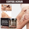 Café Gommage Exfoliant Corps et Visage,Crème Gommante pour le Corps,Gommage Soins pour le Corps,Gommage Anti-Cellulite au Caf