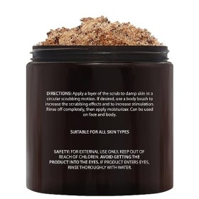 Brooklyn Botany Gommage corporel au sel de la mer Morte et au café arabica 283,5 g – Hydratant et exfoliant pour le corps, le