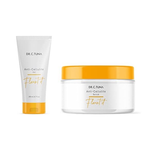 Lot de 2 extraits de graines dabricot qui nettoient la peau en profondeur et aident à la raffermir DR.C.TUNA Gel anti-cellul