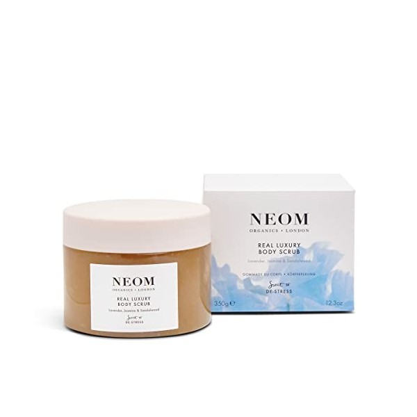 NEOM - Gommage corporel de luxe | Gommage corporel de luxe | Lavande et bois de santal | Parfum pour déstresser