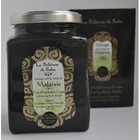 La Sultane de Saba - Cire dExfoliation Champaka Fleurs Tropicales 300 gr - Voyage sur la route de Malaisie