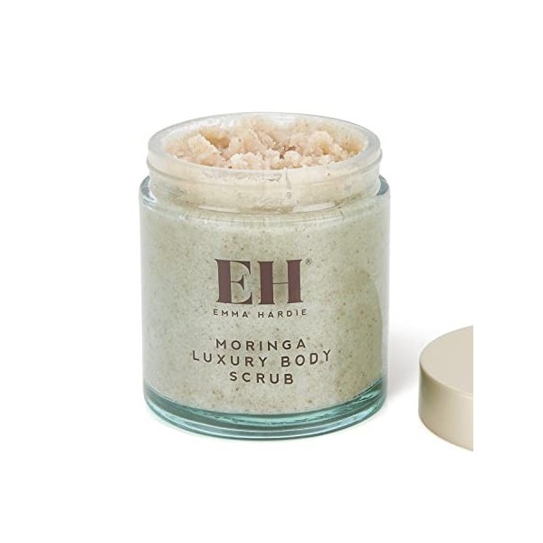 Emma Hardie Gommage corporel de luxe Moringa 350 g - Détoxifie, polit et exfolie la peau. Émollient naturel laissant une pe