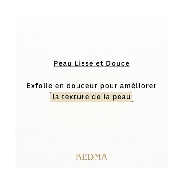 Kedma - Gommage Pêche & Miel au Sel de la Mer Morte - Exfoliant et Revitalisant - Pour Peau Lisse et Nourrie - 350g