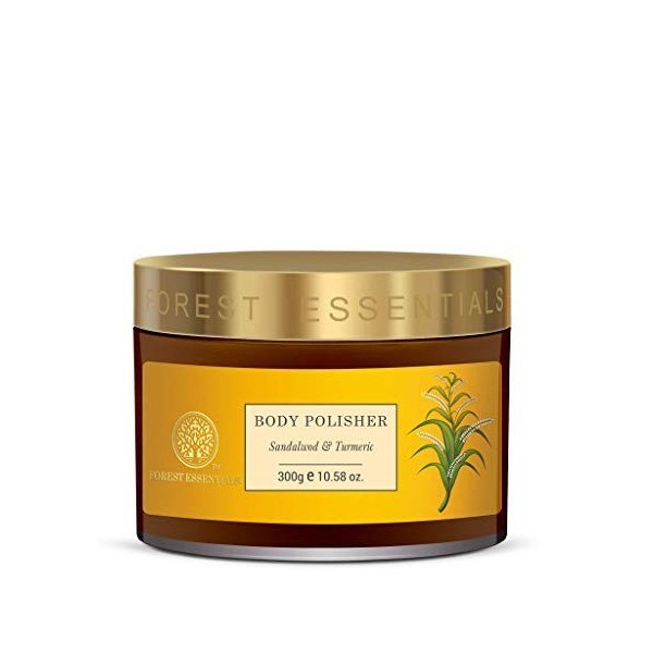 Forest Essentials Sandalwood and Turmeric Body Polisher, 300g