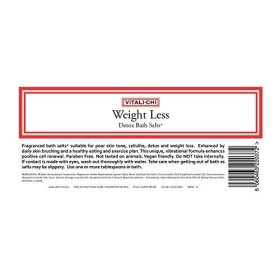 Vitali-Chi Vernis exfoliant pour le corps + sels de bain détox légers – Poids moins avec des pierres dolive moulues – Huile 