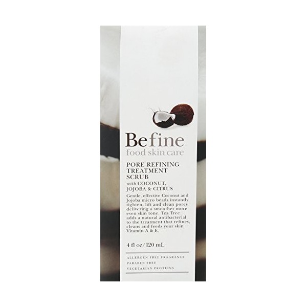 Befine U-SC-1112 Pore Refining Scrub avec noix de coco, de jojoba et dagrumes par Befine pour unisexe - 4 hydratants oz