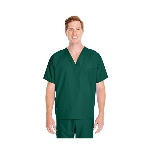 Harriton Adult Restore 49 Oz Scrub Top - Hunter - 3XL - Style M897 - Original Label 