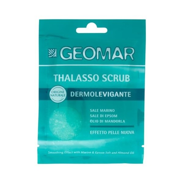 GEOMAR | Thalasso Gommage Dermopurifiant, Effet Peau Neuve, Avec Sel Marin, Sel d’Epsom et Huile d’Amande, Made in Italy, 85 