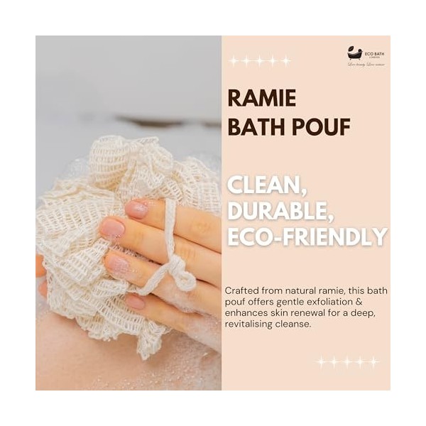 Eco Bath Ramie Pouf de bain simple