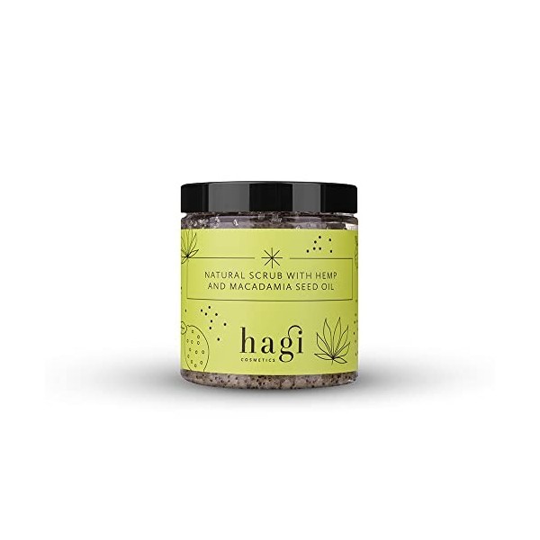 Hagi Natural Gommage Corporel Noix de Muscade et Cannelle | 300g | Végétalien | Pour peaux sèches et normales | Conditionneur