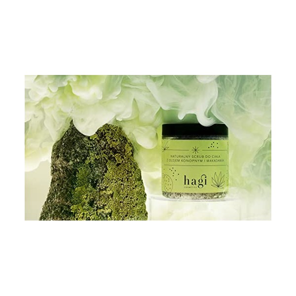 Hagi Natural Gommage Corporel Noix de Muscade et Cannelle | 300g | Végétalien | Pour peaux sèches et normales | Conditionneur