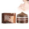 Gommage pour le Corps, Body Scrub, Gommage Nourrissant con Extrait de Café, Sel de mer Corps Peeling, Riche en Minéraux Natur