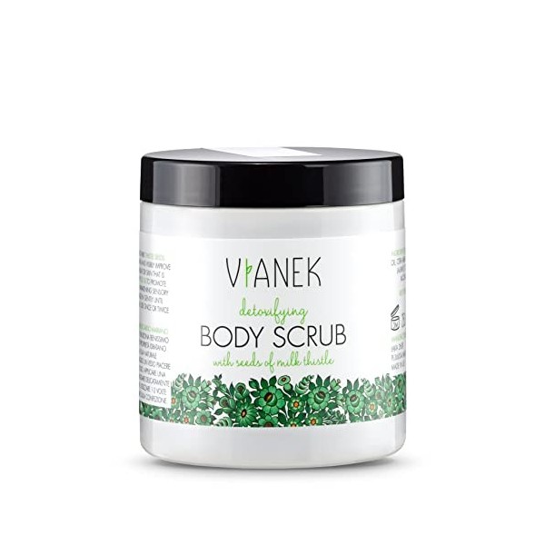 VIANEK Exfoliant pour le corps énergisant. Exfoliant pour le corps en cas de boutons sur le dos et le corps, les peaux impure