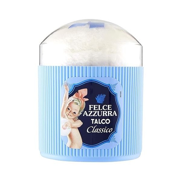 Azzurra Paglieri , Felce Azzurra, Poudre pour le Corps avec Houppette, 250 gr coloris aléatoire 