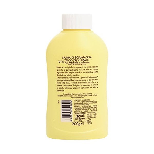 Spuma di Sciampagna – Talc parfumé, Sensation De Bien-être, 200 g