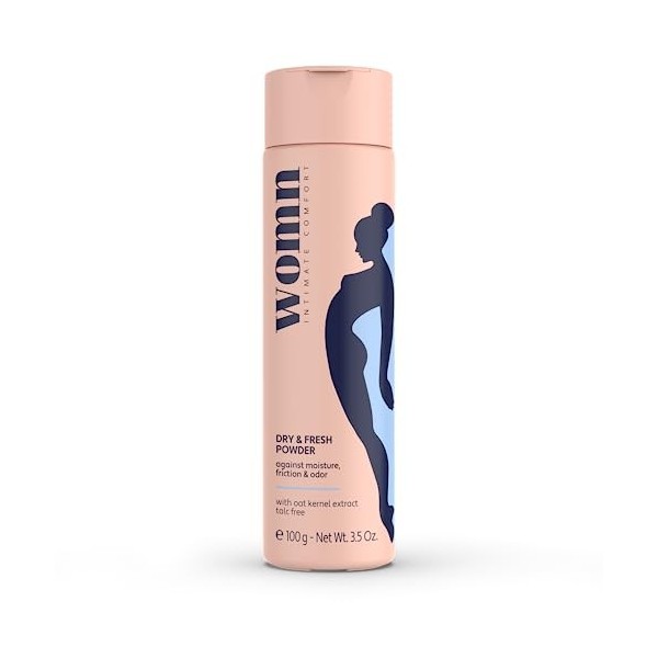 womn Intimate Comfort DRY & FRESH POWDER - poudre corporelle sans talc contre lhumidité, les frottements et les odeurs, 100 