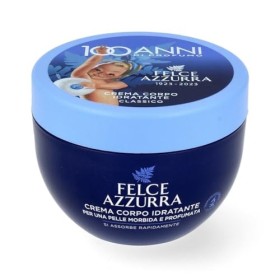 PAGLIERI Felce Azzurra Lot de 3 crèmes hydratantes pour le corps Crème Corpo Idratante 250 ml + 1 sachet de poudre de talc Fe