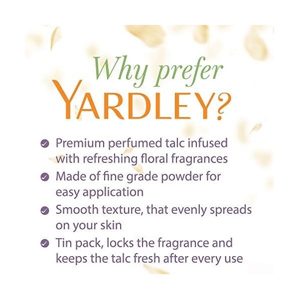 Yardley London Perfumed Talc Sandalwood 100g by Yardley