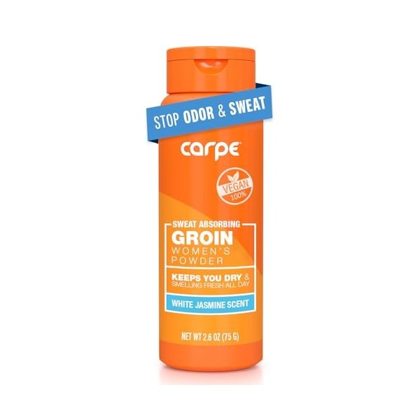 Carpe Poudre daine sans transpiration pour femme – Conçue pour une absorption maximale de la transpiration – Sans désordre