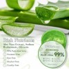 Gel Aloe Vera 300 ml pour le Visage, les Cheveux et le Corps, Hydratant Naturel, Apaisant et Nourrissant pour les Peaux Sèche