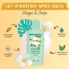 LOVEA - Lait Hydratant Après-Soleil Visage & Corps - Monoï De Tahiti & Aloe Vera - Hydrate & Apaise La Peau Pendant 24h - 98%