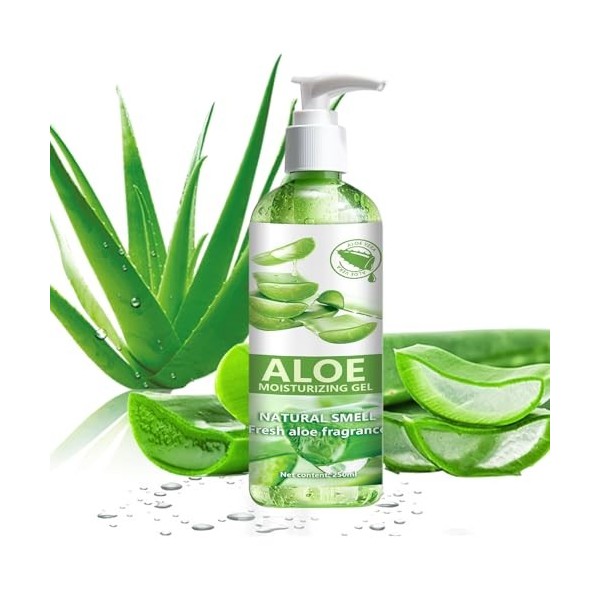 Gel dAloe Vera 120ml ，Gel Aloe Vera Cheveux, Crème naturelle à laloe vera