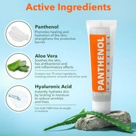 9% Crème Panthénol avec Aloe & Acide Hyaluronique | Hydratation, Soin Après-Soleil & Tatouage, Greffe Cheveux, Érythèmes Fess