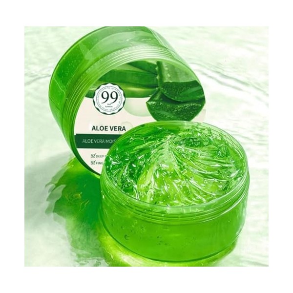 Gel daloe vera 99% crème hydratante pour le visage, les cheveux et le corps 300ml