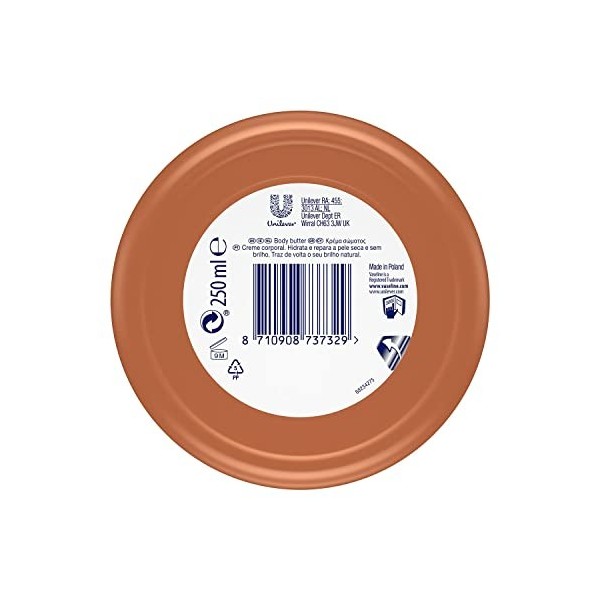 Vaseline Beurre corporel éclat cacao 250 ml Lot de 1 