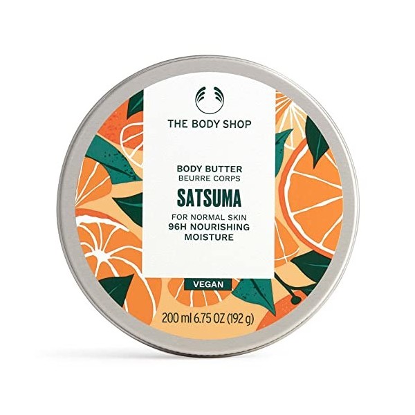 Satsuma Body Butter Hydration for Normal Skin with Satsuma Oil 200ml/192g/6.75 OZ 