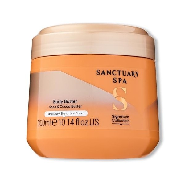 Sanctuary Spa Beurre corporel pour femme, sans huile minérale, sans cruauté envers les animaux et végétalien, beurre de cacao