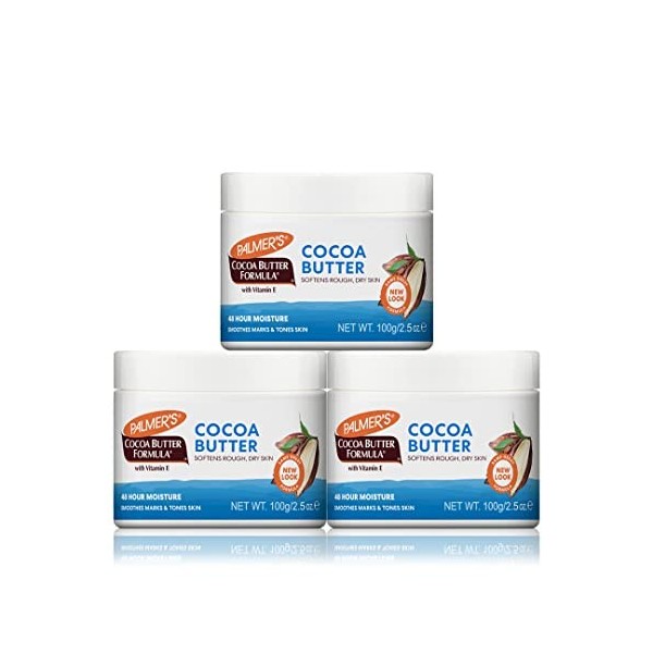 Palmers Lot de 3 pots solides au beurre de cacao 100 g 