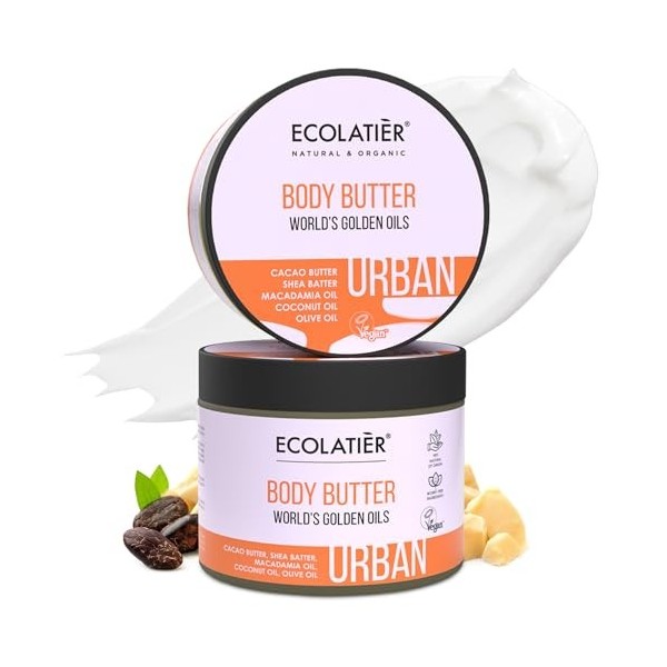 Ecolatier® Urban Series Crème corporelle Monde des huiles dorées 380 ml Soin en profondeur pour une peau souple et un bien-êt