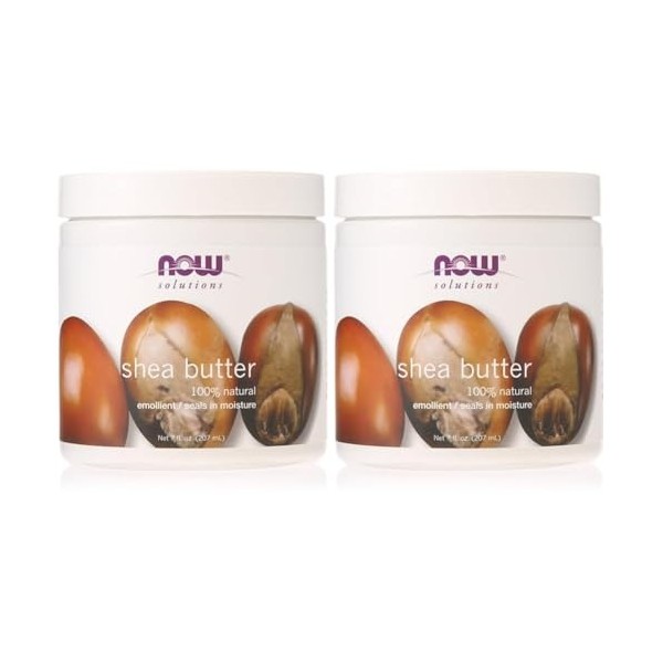 Now Foods Shea Butter - 100% Natural - 207 ml Lot de 2 