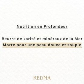 Kedma - Body Butter Gold - Beurre Corporel Nourrissant au Beurre de Karité et Minéraux de la Mer Morte - Pour Peaux Sèches et