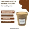 Motherland Organics Beurre de cacao non raffiné 1 kg bio et issu du commerce équitable – Utilisation sur les vergetures de gr