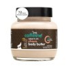 mCaffeine Naked and Rich Choco Body Butter - Reduces Stretch Marks, Enhances Radiance - Shea and Cocoa Butter Smoothes Skin -