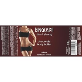 Beurre corporel au chocolat avec caféine, carite et rétinol 250 g. BINGOSPA