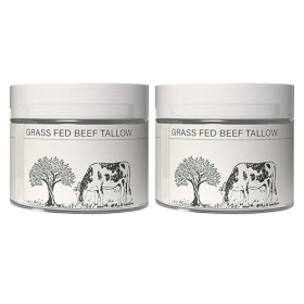 2 Pièces Beef Tallow Cream | Nouveau 100 Ml Bio Suif de Boeuf pour Visage | Baume de Suif de Bœuf Nourri À L pour tout Les T