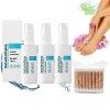 Onycostop Pro Lot de 3 sprays pour les pieds et les ongles, traitement des champignons des ongles, solutions naturelles et pu