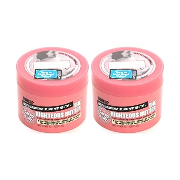 Soap And Glory The Righteous Butter Body Butter 300ml Pack Qty 2 by Soap And Glory